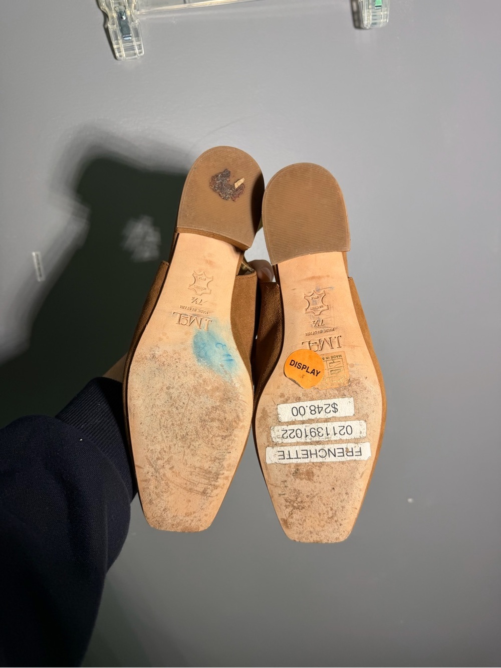 J.McLaughlin Frenchette Suede Slingback Heels Size 7.5 - Picture 7 of 9